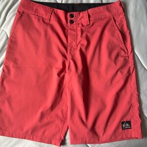 Quiksilver burnt orange and Black Board Shorts